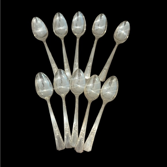 *NFS*Vintage Oneida Debonair Silver Plate Teaspoons - Lot of 10 - Picture 1 of 11